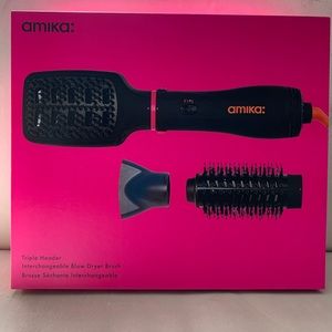 Amika Triple Header Interchangeable Blow Dyer Brush